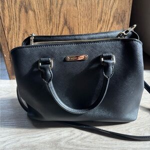 Michael Kors Black Saffiano Leather Satchel